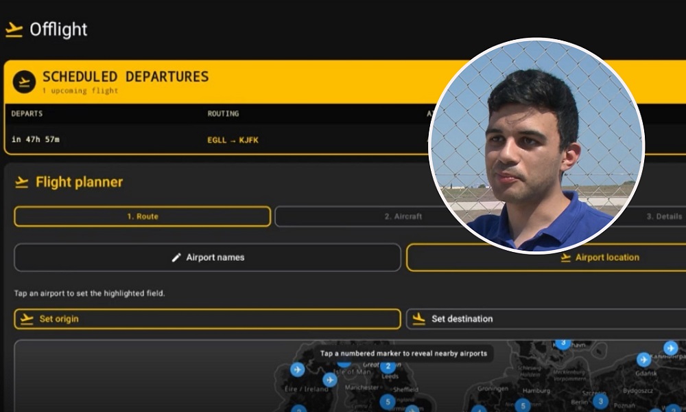 Malti joħloq app li biha l-passiġġieri jsegwu r-rotta tal-ajruplan li jkunu fuqu